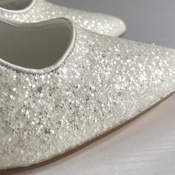 Lulus Luiz Sparkle Pointed Toe Pumps 7 Formal Prom Wedding Princess‎ Quinceanera - Picture 9 of 15